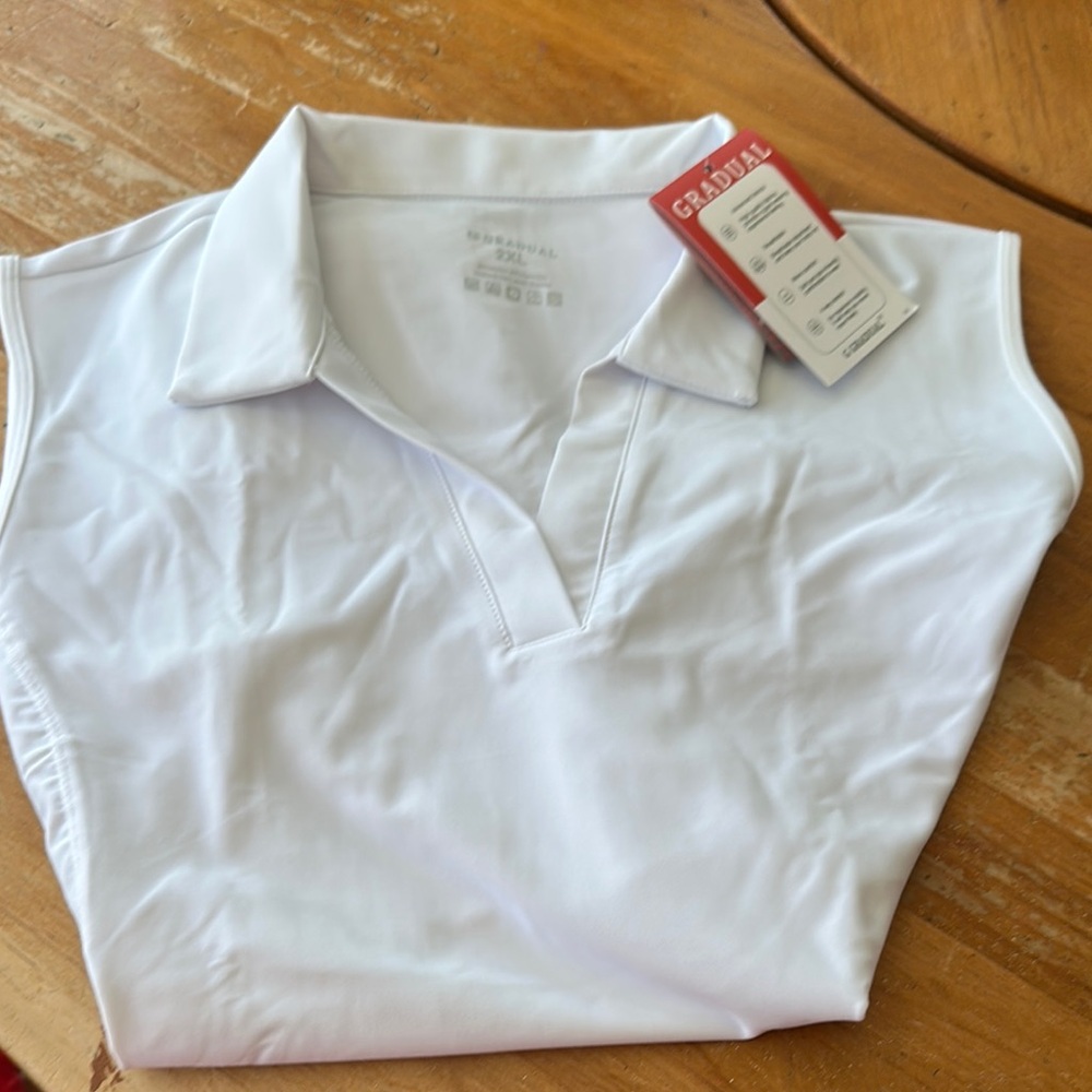 White Women's Polo Top